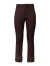 Max Mara Umanita Stretch Twill Ankle Pants In Dark Red
