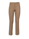 Max Mara Pegno Cropped Jersey Pants In Brown