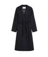 Max Mara Manuela Icon Belted Wool Coat In Black