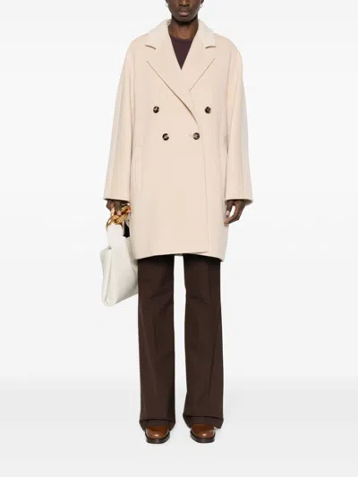 Max Mara Icon Coat Corto In White