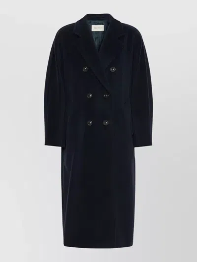 Max Mara Madame Wool And Cashmere Double-breasted Coat In Black