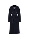 Max Mara Icon Double-breasted Belted Coat In Black
