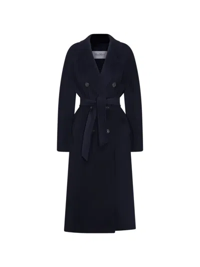 Max Mara Icon Double-breasted Belted Coat In Black