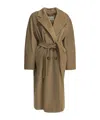 Max Mara 'icon' Long Coat In Brown