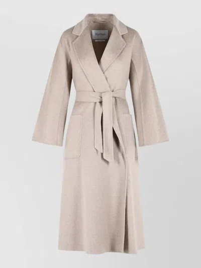 Max Mara Icon Ludmilla Cashmere Coat Belted Waist In Multi