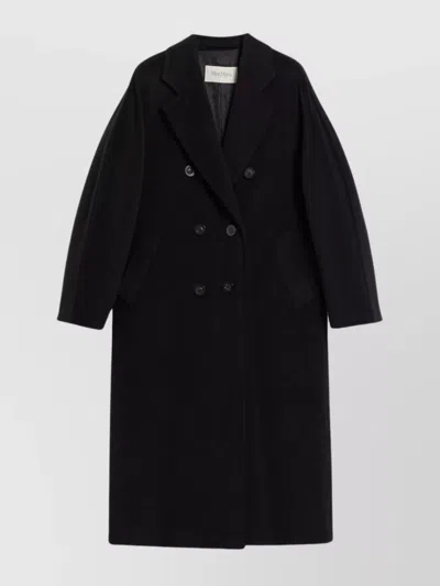 Max Mara Iconic Tailored Wool Cashmere Coat In Black