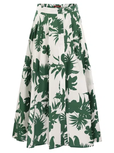 Max Mara Idoneo Allover Floral Printed Midi Skirt