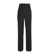 Max Mara High Waist Slim Fit Trousers In Black