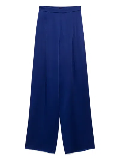 Max Mara Ieti Palazzo Pants In Blue