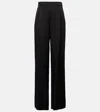 Max Mara Ieti Satin Wide-leg Pants In Black