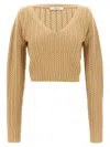 Max Mara Ifrem Sweaters And Cardigans Beige In Brown