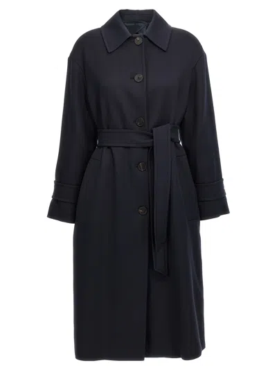 Max Mara Ilde Coat In Blue