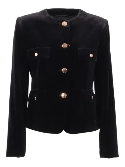 Max Mara Ilex Pocket Jacket In Black