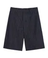 Max Mara Indigo Denim Bermuda Shorts In Black
