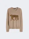Max Mara Inlay-detail Cashmere Sweater In Gray