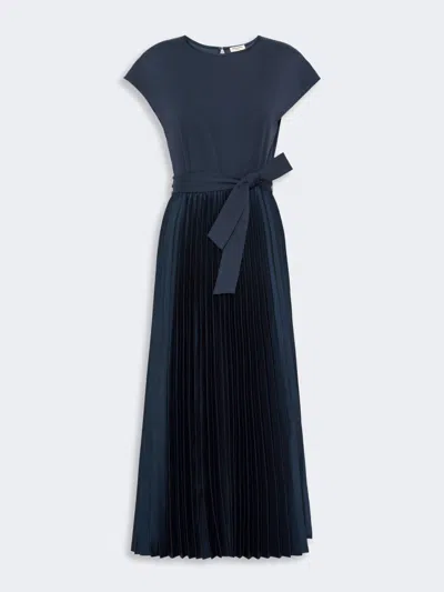 Max Mara Interlock Jersey Dress In Blue