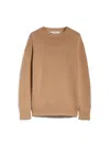 Max Mara Irlanda Oversized Wool And Cashmere Sweater In Brown