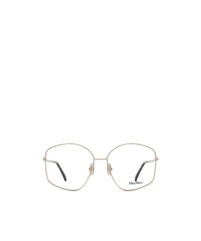 Max Mara Irregular Frame Glasses In Brown
