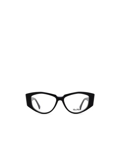 Max Mara Irregular Frame Glasses In Black