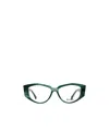 Max Mara Irregular Frame Glasses In Green