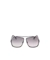 Max Mara Irregular Frame Sunglasses In Black