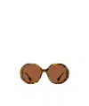 Max Mara Irregular Frame Sunglasses In Brown