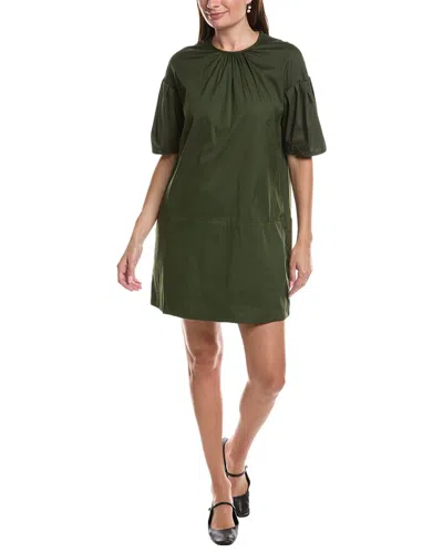 Max Mara Isotta Mini Dress In Green