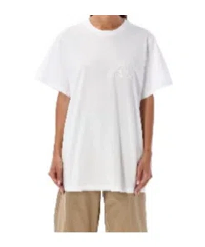 Max Mara Item O-neck Short-sleeved T-shirt In White