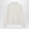 Max Mara Ivory Cashmere-blend Sweater In Neutral