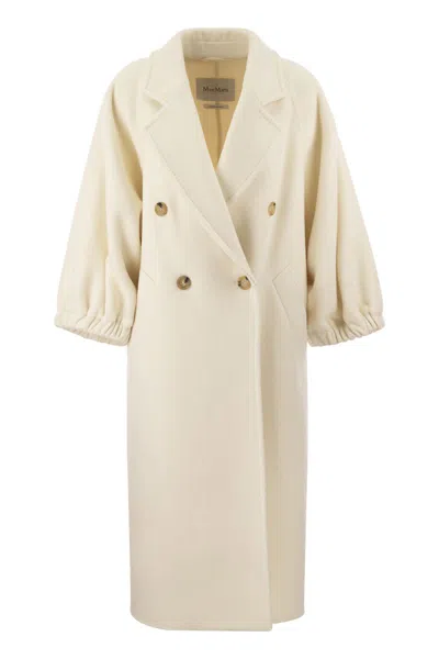MAX MARA MAX MARA IVORY CASHMERE ZAFFO COAT