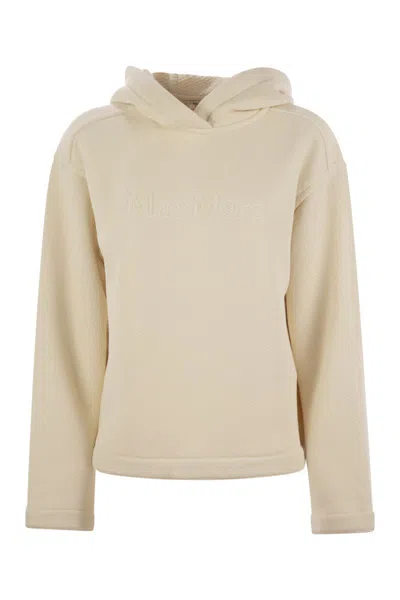 Max Mara Ivory Cotton Blend Gary Sweatshirt In Gray