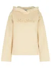 Max Mara Ivory Cotton Blend Sweatshirt Women In Beige
