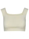 Max Mara Ivory Cotton Lightening Top In White