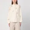 Max Mara Caladio Long-sleeved Shirt With All-over Embroidery