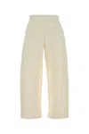 Max Mara Ivory Silk Blend Filovia Joggers In Brown