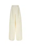 Max Mara Avoriaz Cotton Double Canvas Wide Pants
