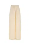 Max Mara Ivory Stretch Silk Boon Pant