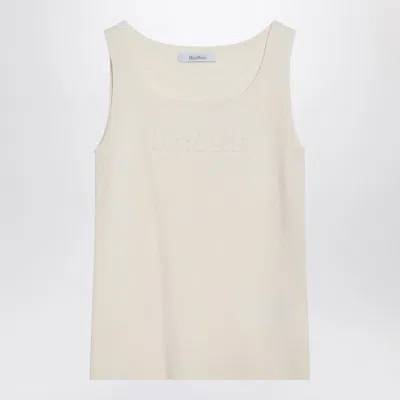 MAX MARA MAX MARA  IVORY TOP IN CRÊPE VISCOSE