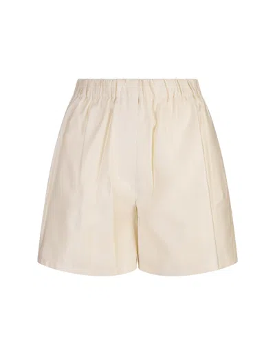 MAX MARA IVORY WHITE PIADENA SHORTS