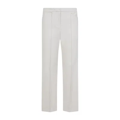 MAX MARA IVORY WHITE ZAFFIRO PANTS