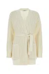 Max Mara Ivory Wool Blend Balzac Cardigan