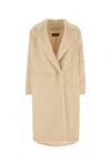 Max Mara Ivory Xavier Eco Fur In Neutral