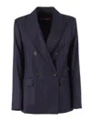 Max Mara Studio Jacket In Blue
