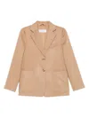 Max Mara Single-breasted Blazer In Brown