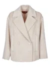 Max Mara Filovia Coats And Trench Coats Beige In Brown