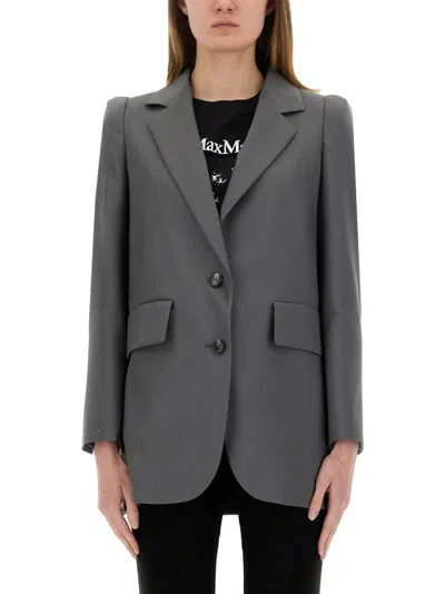 Max Mara Hebrides Jacket In Gray