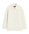 Max Mara Jacket In Wool, Cashmere And Silk Broadcloth In White