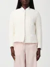 Max Mara Long-sleeved Jacket In White