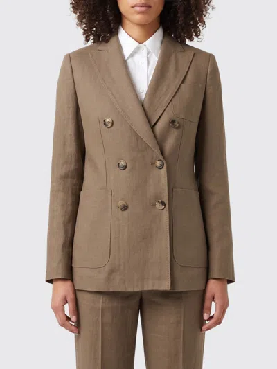Max Mara Jacket Woman  In Brown