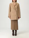 Max Mara Womens Camel Rebus Notch-lapel Relaxed-fit Wool And Cashmere Coat In Brown